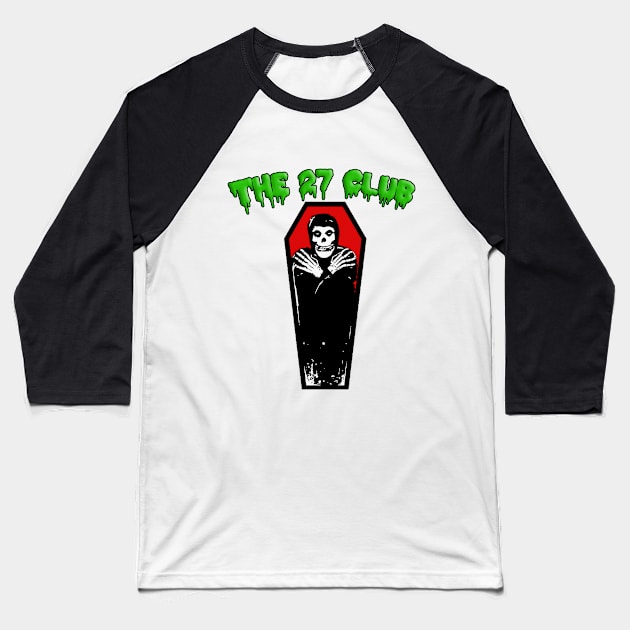 the 27 Club - Birthday Death Nihilism Tee Baseball T-Shirt by DankFutura